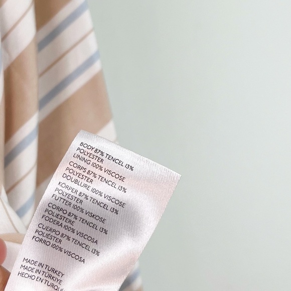 NWT Anthropologie Maeve Asymmetrical Striped Wrap Skirt - Picture 9 of 9